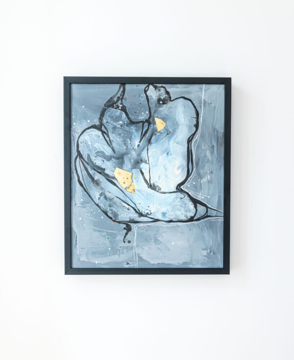 Fleur grise apparente